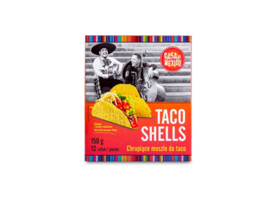 C. Mexico Taco Shells 12U 150G Cx12un