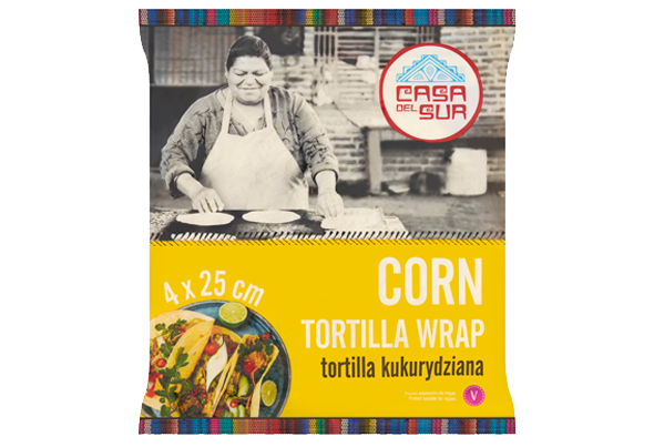 WRAPS DE MILHO CASA DEL SUR 4X25CM