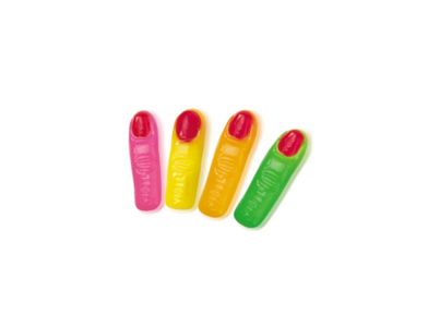 GOMAS DEDOS COM BRILHO 1KG