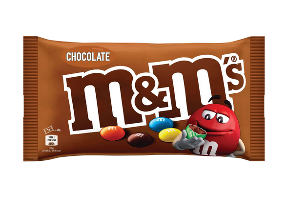 656805 CHOC SINGLE M&M's 45G CX24