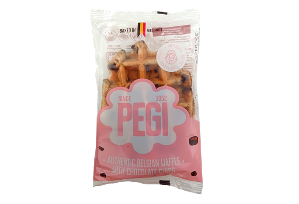 651363 WAFFLE BELGA PEPITAS CHOCO PEGI 90GR
