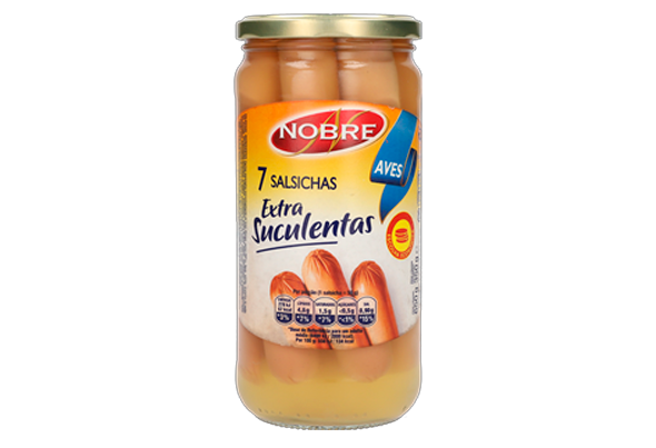 659003 SALSICHA AVES ES NOBRE FRS 7UN 650G PL