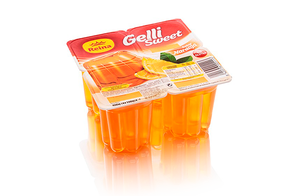 GELATINA GELLI SWEET LARANJA (4X100G) VE