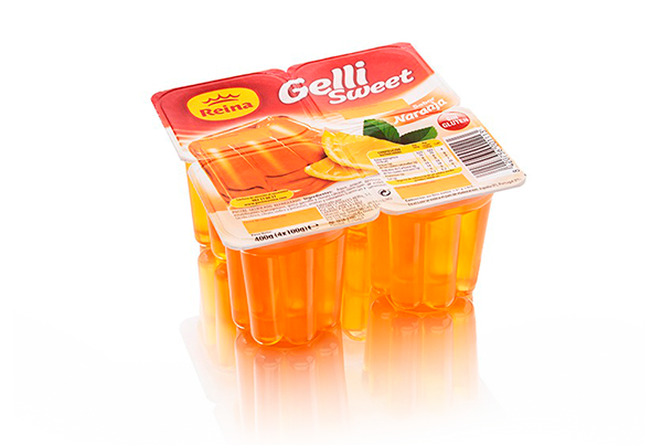 566113 GELATINA GELLI SWEET LARANJA (4X100G) VE