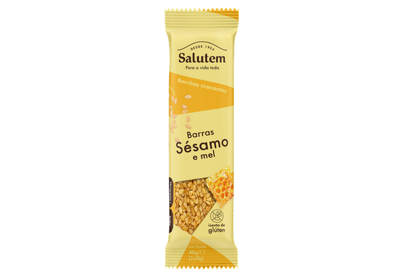 661514 BARRITA CROCANTE SESAMO MEL SALUTEM 40G