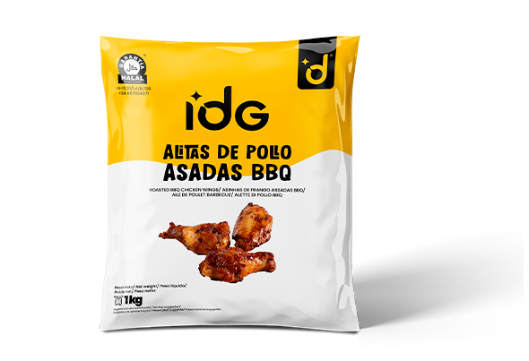 ASAS DE FRANGO COM MOLHO BBQ IDG