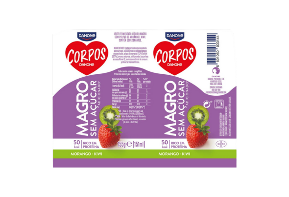 654310 IOG LIQ CD MORANGO KIWI DANONE 4X155G 2