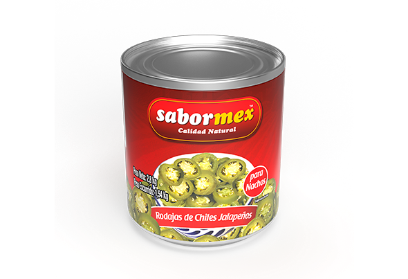 648703 SABORMEX JALAPENOS FATIADOS 2,8KG