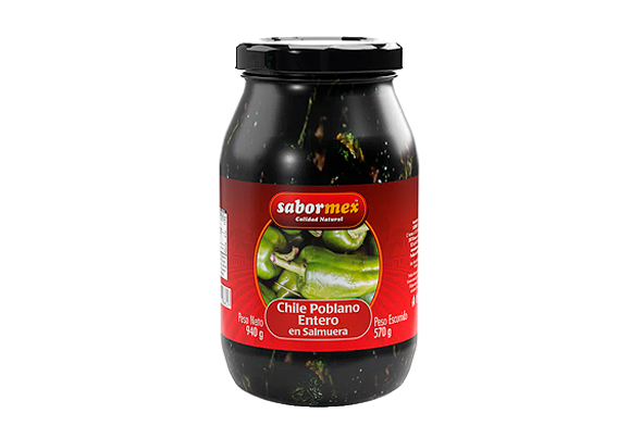 CHILE POBLANO INTEIRO SABORMEX