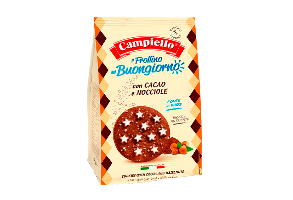 570250 CAMPIELLO BISCOITO C CACAO&AVELAS 700 GR