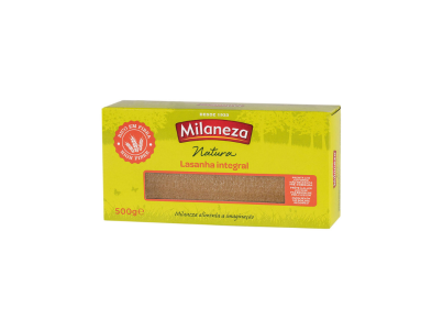 MASSA LASANHA INTEGRAL MILANEZA 500G UN