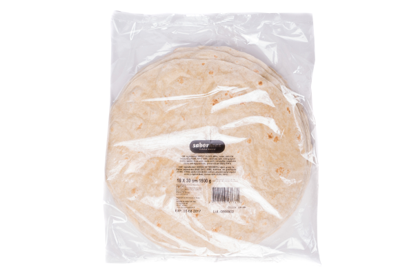 646194 SABORMEX TORTILHA DE TRIGO 30CM 18X85G CX6