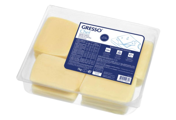 663809 QUEIJO FLAMENGO FATIADO GRESSO CHEF 1KG