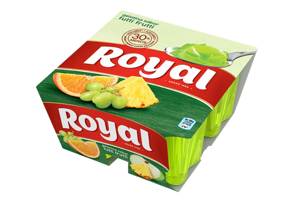 659466 GELATINA TUTI FRUTI RTE ROYAL 4X90G