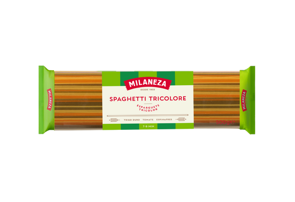 655512 MASSA ESPARGUETE TRICOLOR MILANEZA 500G