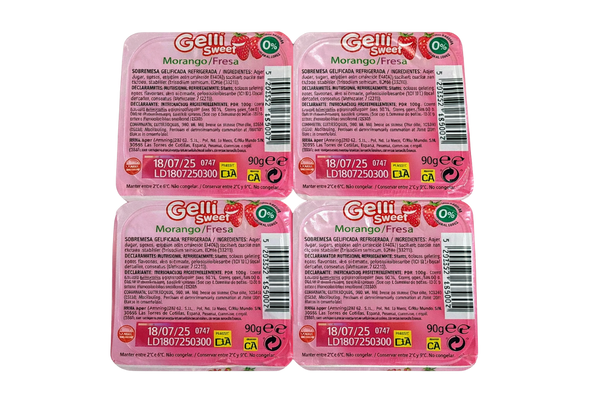 659440 GELATINA MORANGO IND G SWEET REINA 4X90G
