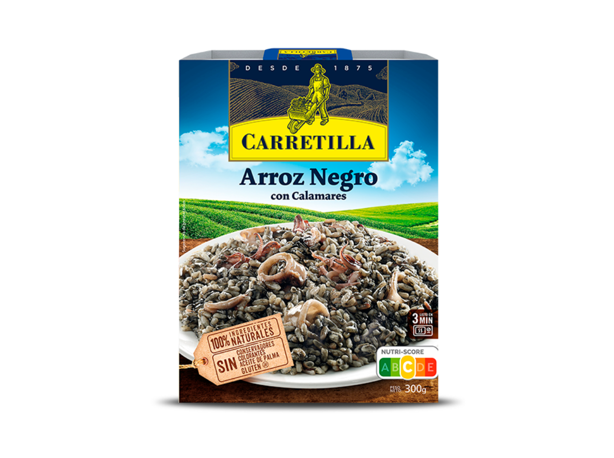 ARROZ PRETO C/CALAMARES CARRETILLA CX10