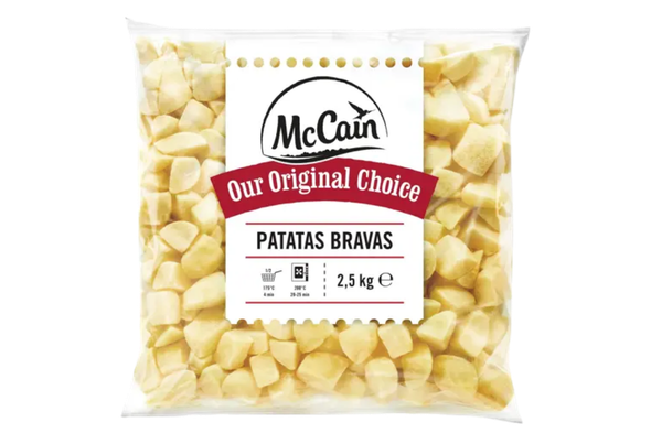 662975 BATATA PREFR BRAVAS CUBOS MCCAIN 2.5KG