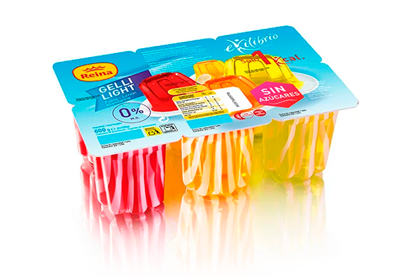 GELATINA GELLI SWEET LIGHT MULTI-FRUTOS REINA 6X100G