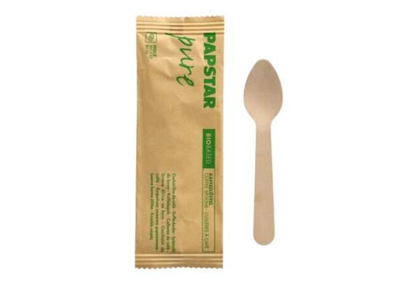 632057 COLHER CAFE MADEIRA PURE PAPSTAR 11CM