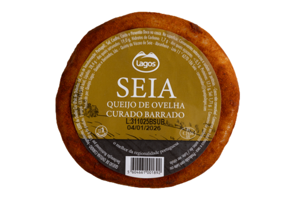 663847 QUEIJO OVELHA CURADO BARRADO SEIA ±600G