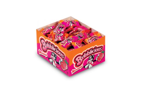 Pastilhas Bubblicious Morango Cx 100