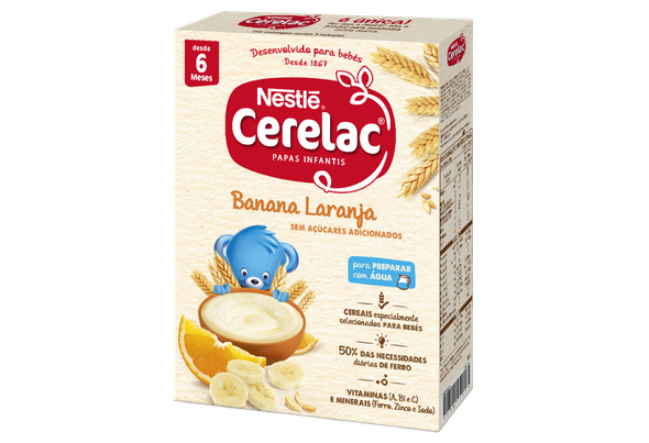 FARINHA LÁCTEA BANANA, LARANJA CERELAC