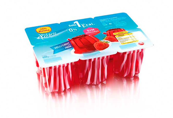 GELATINA GELLI SWEET LIGHT MORANGO REINA