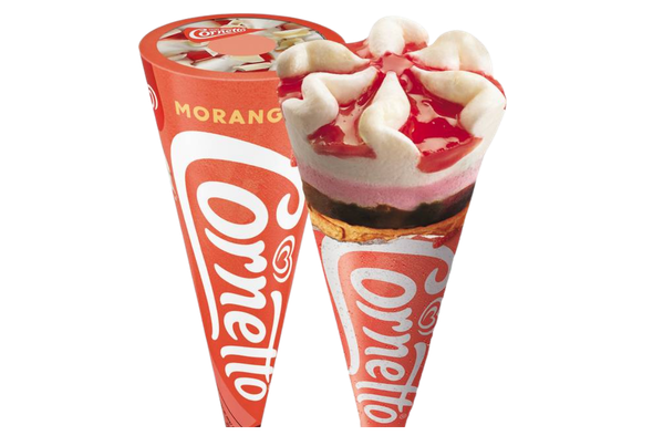 665249 GELADO MORANGO CORNETTO 120ML