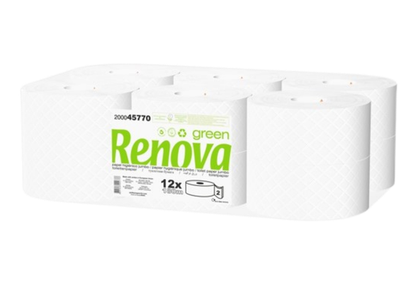 128177 PAPEL HIGIENICO JUMBO 180M 2F RENOVAGREE