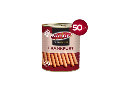 SALSICHA FRANK LATA 50UN 1,6KG FDS NOBRE