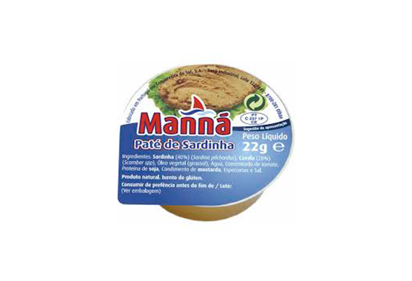 567285 PATE SARDINHA 22 GRS MANNA (CX 24)