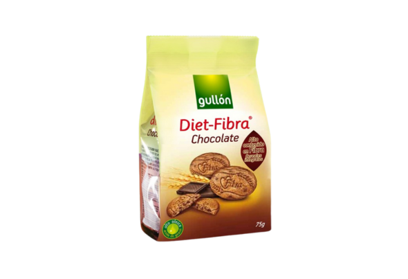 653847 BOLACHA DIET FIBRA CHOC GULLON 75G CX12