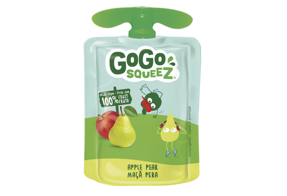 659971 PURE FRUTA MACA PERA GOGO SQUEEZ 4X90G