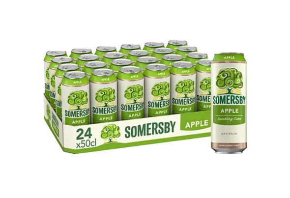 SIDRA COM ÁLCOOL DE MAÇA SOMERSBY LATA 50CL
