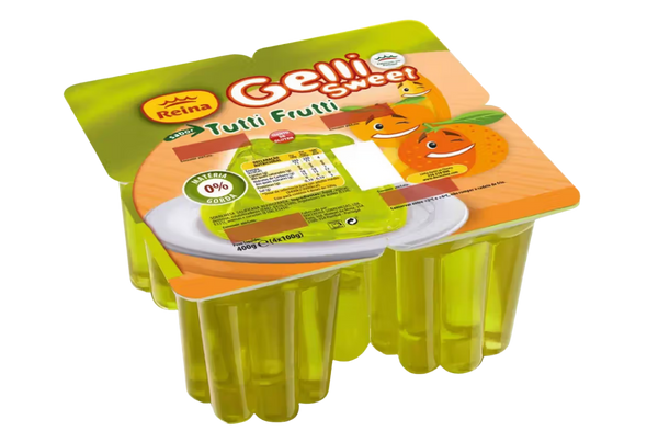 659447 GELATINA TUTI FRUTI G SWEET REINA 4X100G