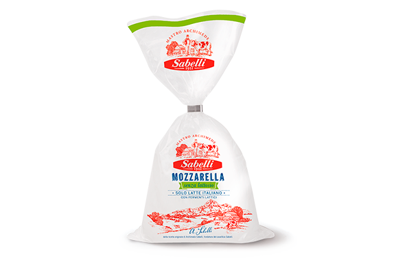 MOZARELLA S/LACTOSE SABELLI 200G (CX6)