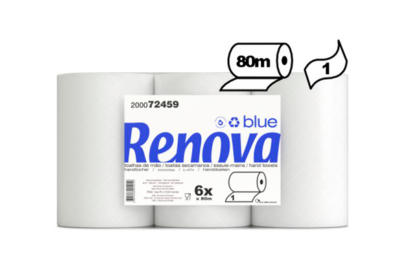Toalhas Mao Rolo Renova 80M 1F