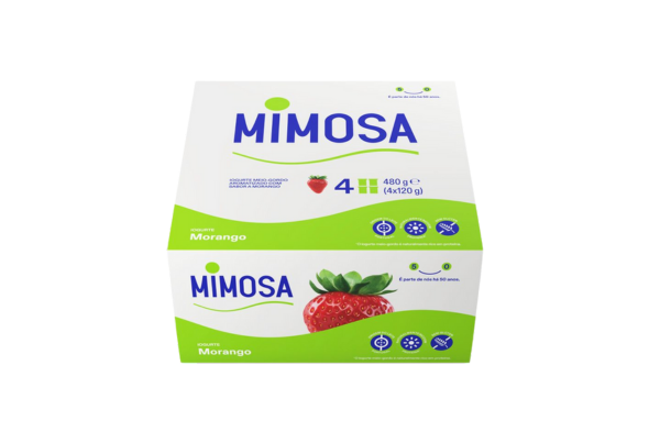 IOGURTE AROMA MORANGO REDUÇÃO DE AÇÚCAR MIMOSA
