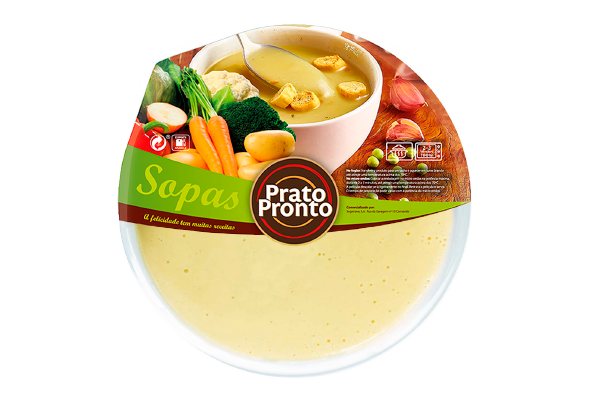 Distribuicao Sopa Alho Frances Prato Pronto
