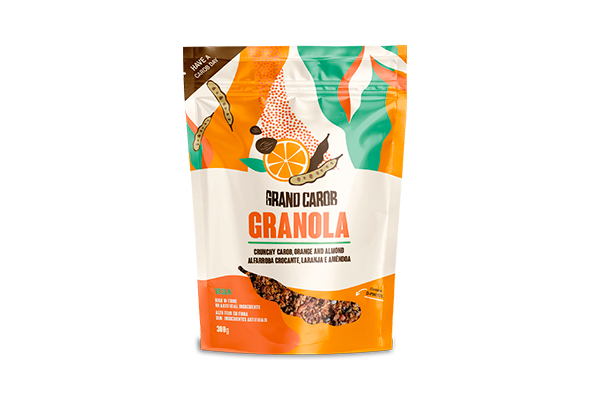 Grandcarob Granola Alfarroba Laranja Distribuicao
