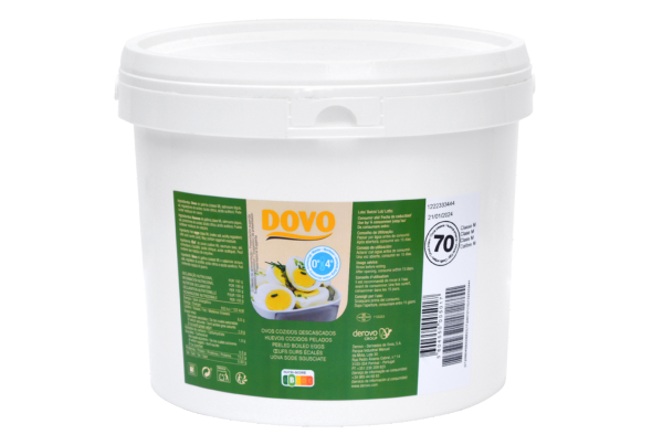OVO COZIDO BALDE DOVO 70 UNIDADES