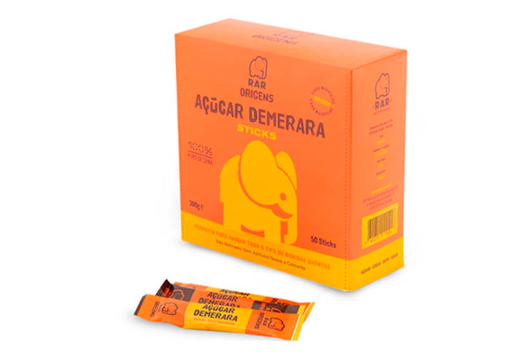 623548 ACUCAR DEMERARA STICKS CX 50UNX6G RAR