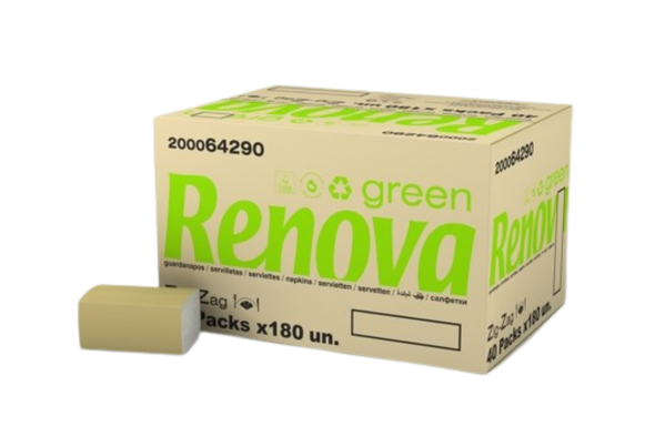 575374 GUARDANAPOS RENOVA GREEN ZZ BR(CX 7.2)