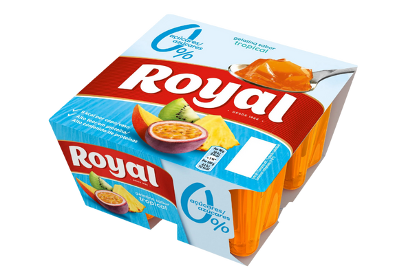 659467 GELATINA TROPICAL RTE 10KC ROYAL 4X90G