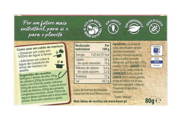 661885 CALDO MARISCO KNORR 8 CUBOS 80G