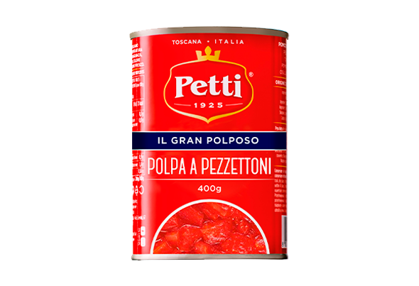POLPA DE TOMATE EM PEDAÇOS PETTI 400G